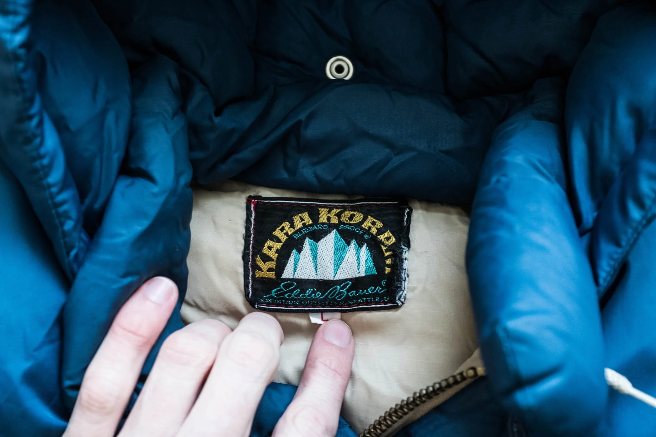 Incredible 1950's or 60's Royal Blue Eddie Bauer Kara Koram